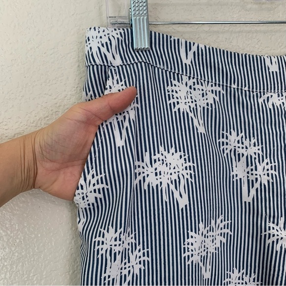 Chico's 100% Lyocell Island Palm Colonial Coast Pull On Cropped Pants, Sz Medium - Picture 4 of 13